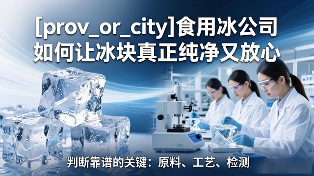 鞍山食用冰公司如何让冰块真正纯净又放心